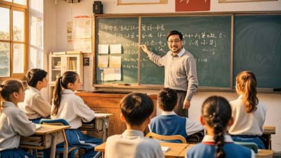 Chinese General working