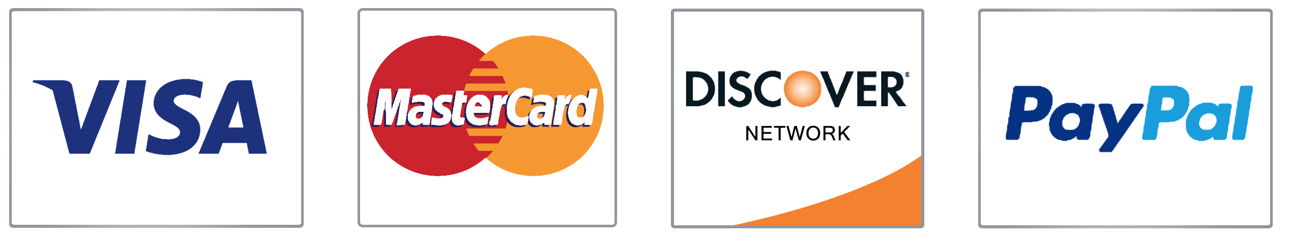 各种银行卡的文字图标展示